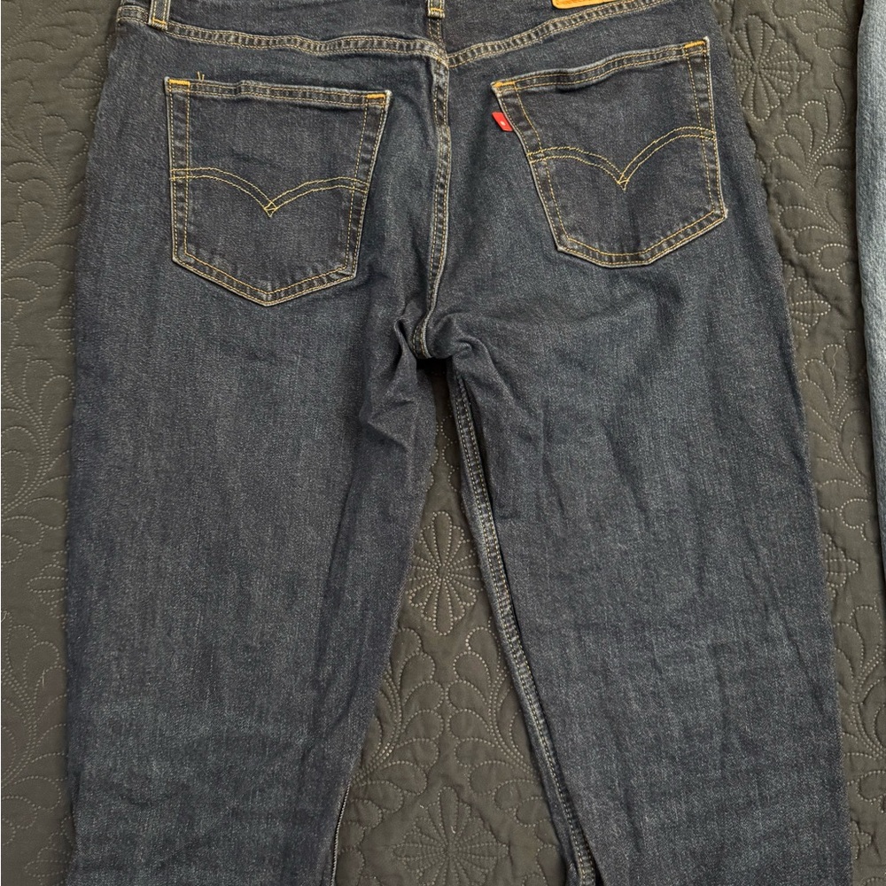 Levi's Black Straight Jeans Iconic Design